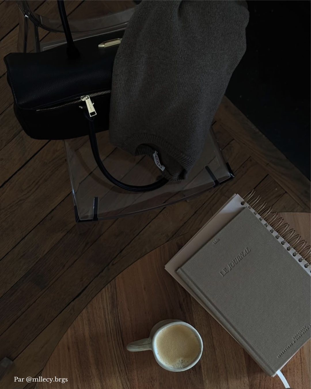 Planner et journal Unile dans sa routine du matin.