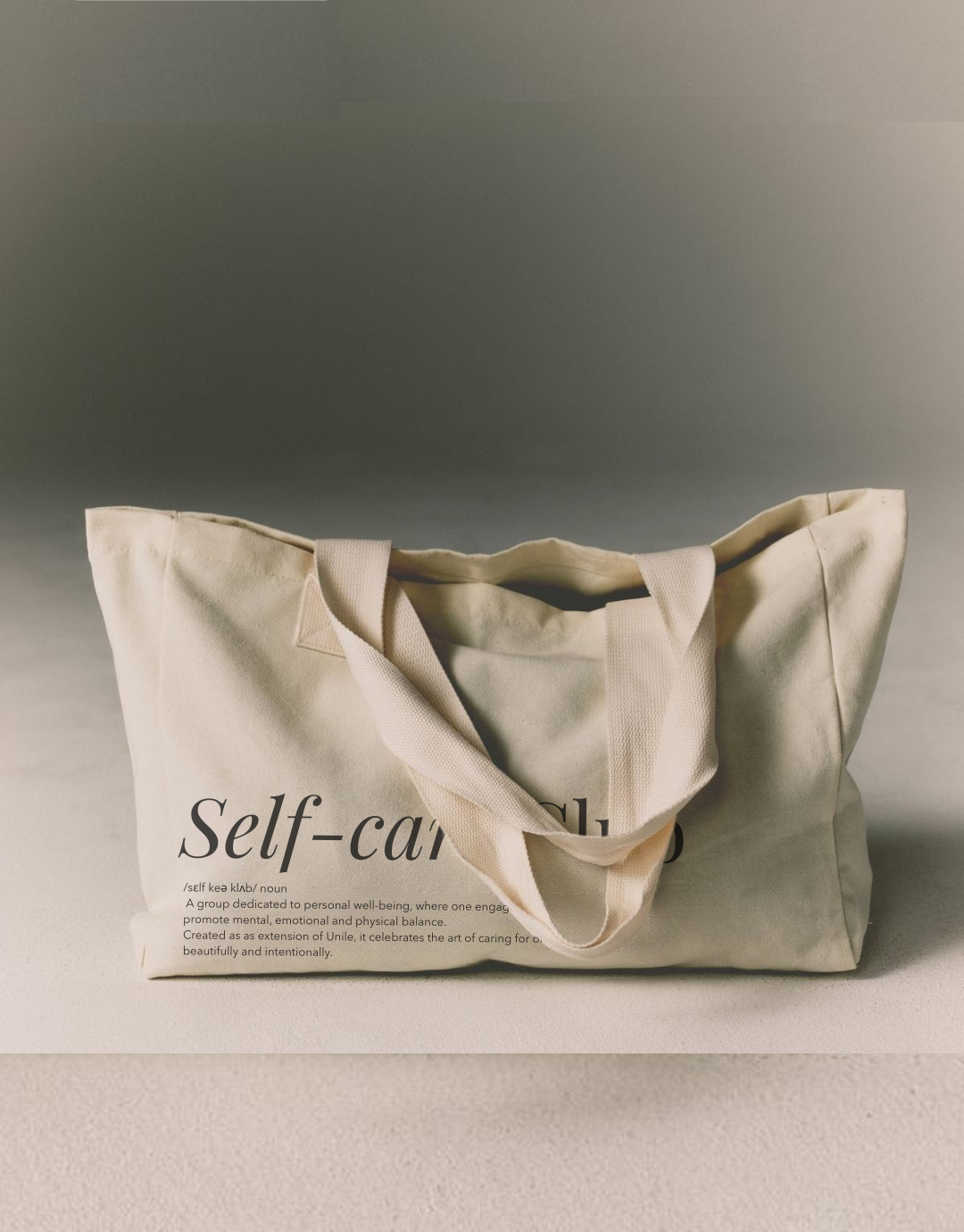 Maxi shopper bag Self-care Club x Unile pour le sport ou la plage