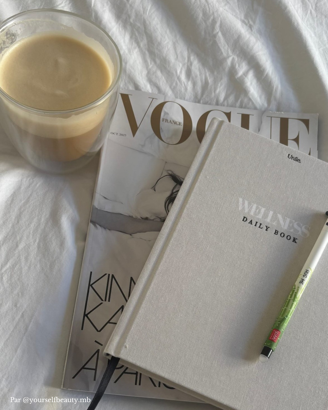 Le wellness book Unile x Vogue France.