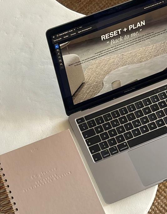 Programme digital reset + plan avec le planner semainier Unile