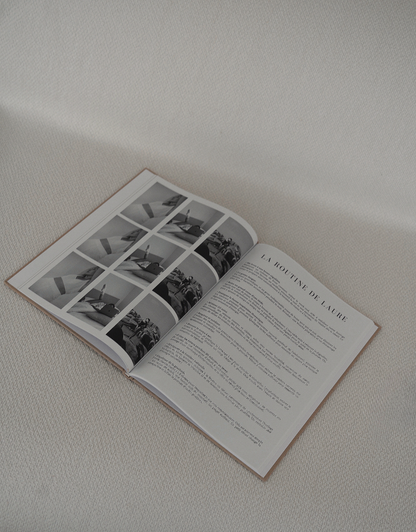 Page de la routine de Laure Dary dans le book Unile x Maison Of(f) Wellness.