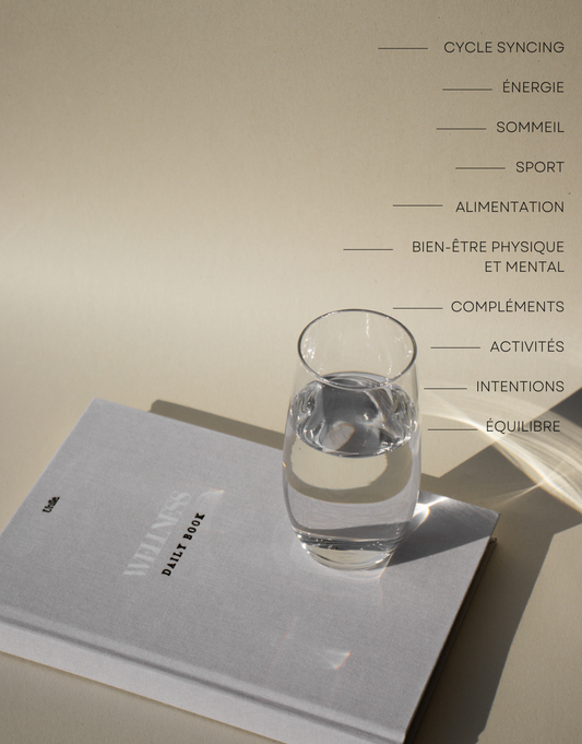Suivi de ses routines santé et bien-être au quotidien, carnet de journaling le Wellness book par Unile