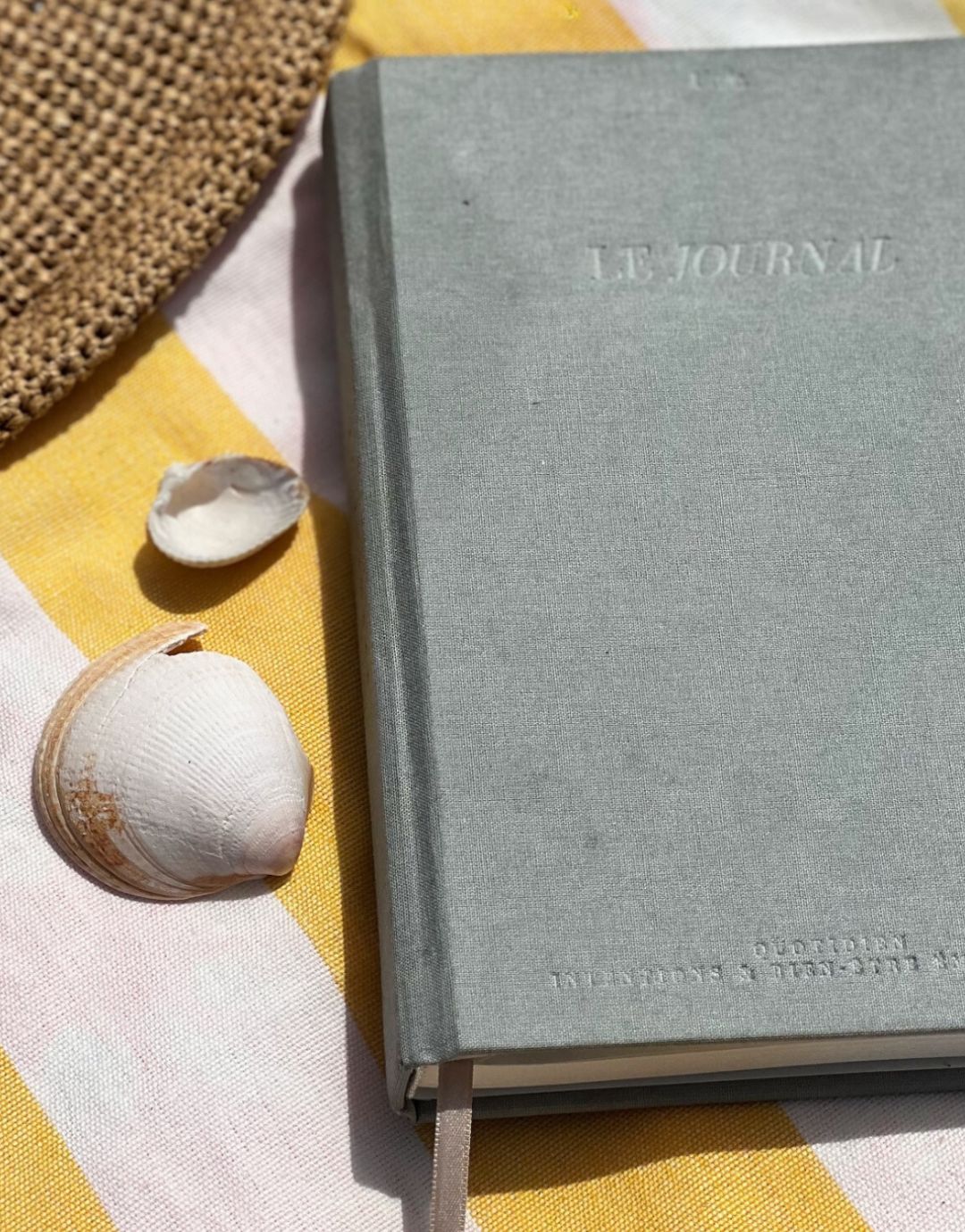 journal d'introspection féminin unile, dans une ambiance plage et coquillages.