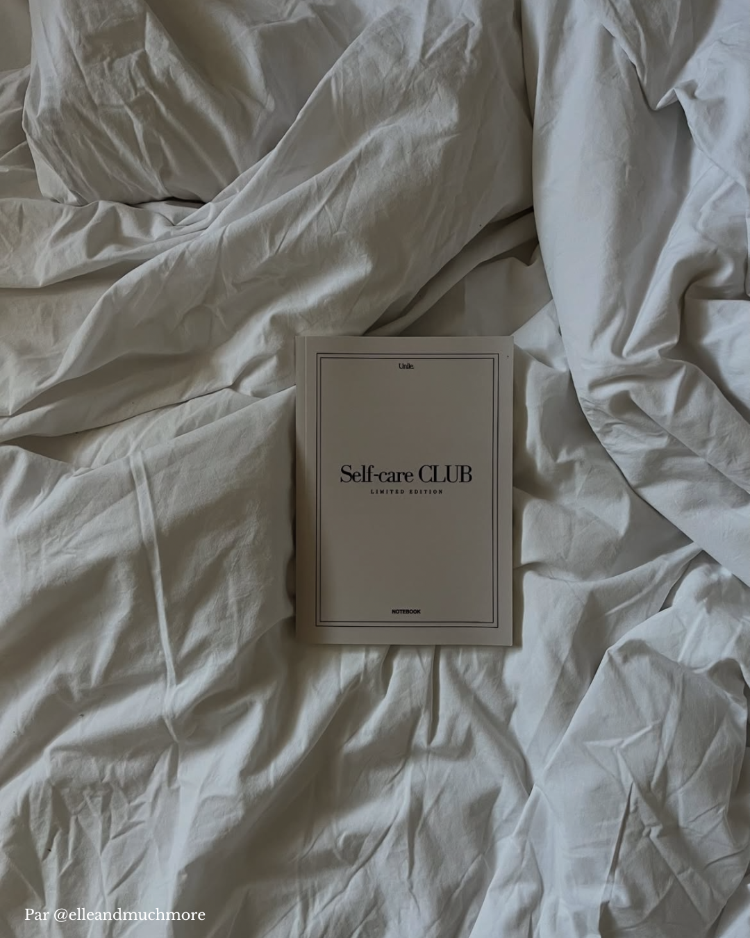 Carnet ligné beige Self-care Club x Unile.