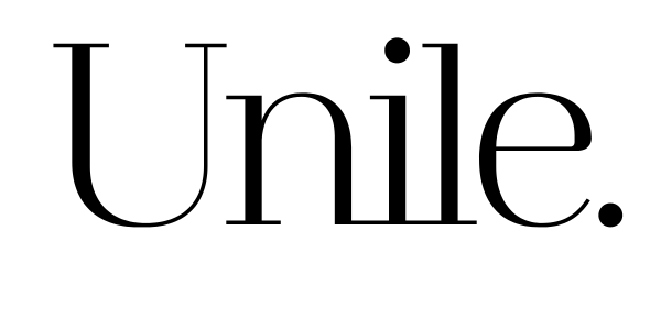 Logo Unile noir sur fond blanc.