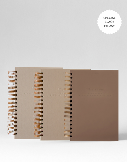 Le set trio planners dans la sélection d'idées cadeaux pour femmes.