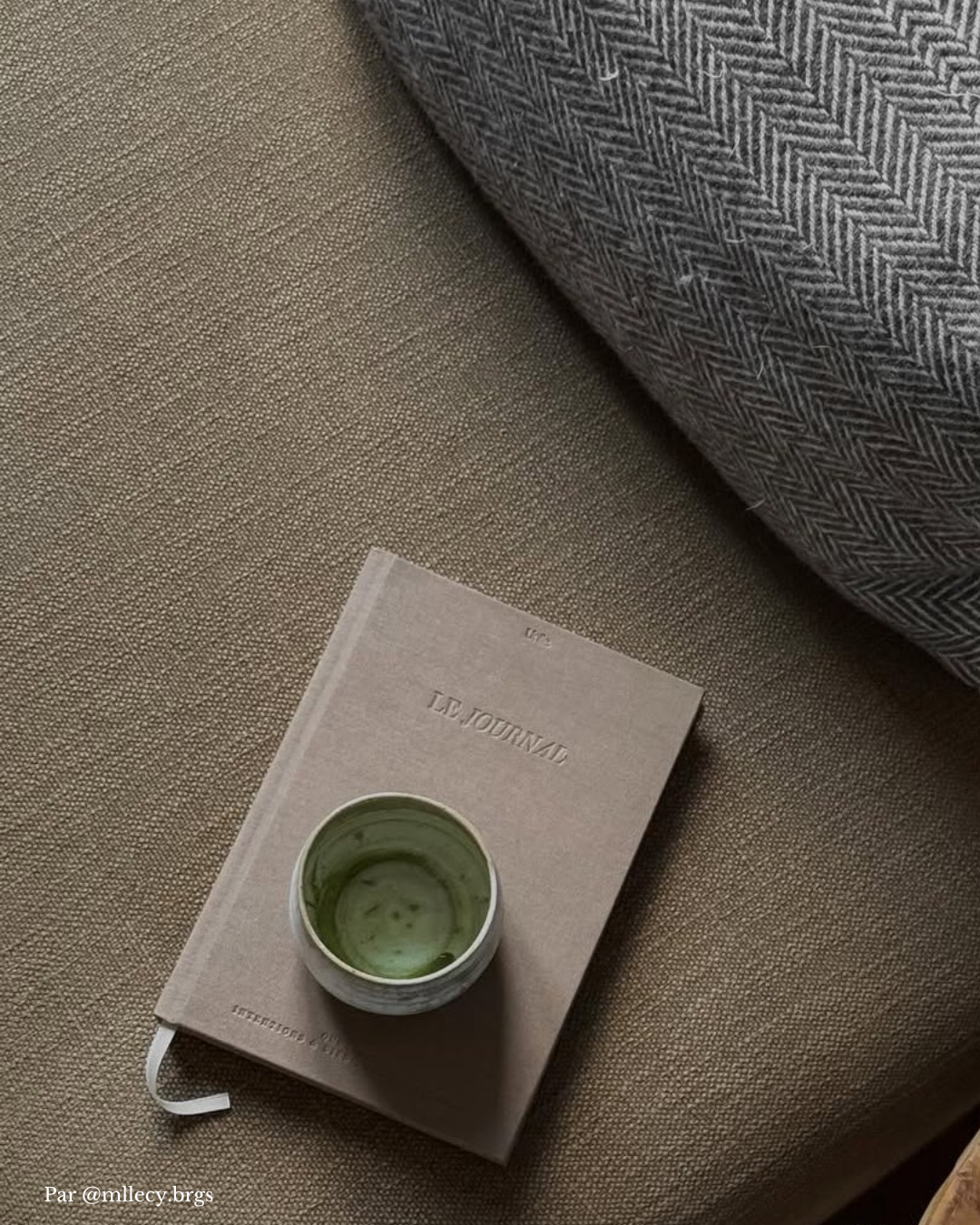 journaling guidé quotidien, journal en coloris latte Unile.