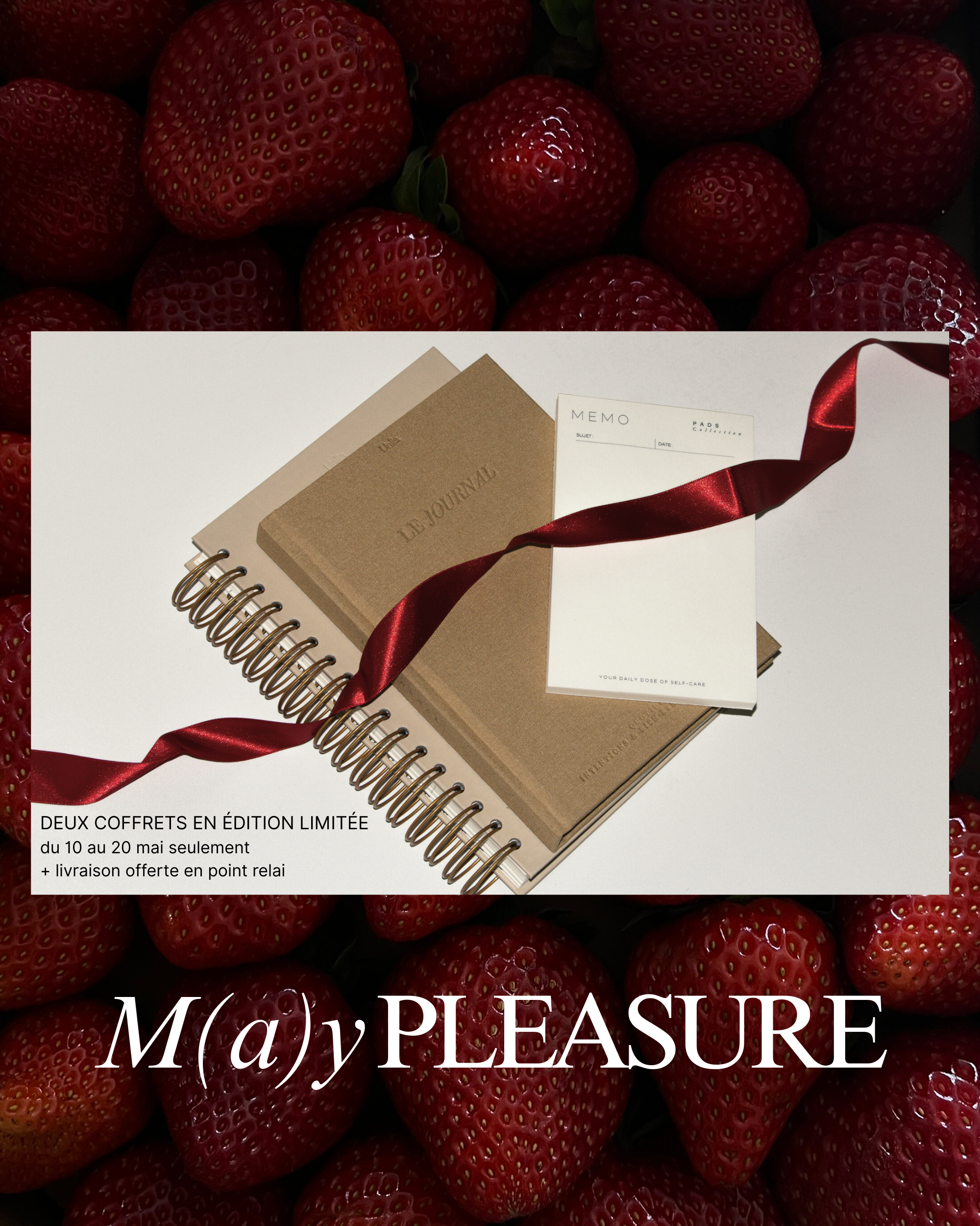 Idée cadeau pour la fête des mères : coffrets de papeterie bien-être pour femmes.